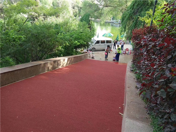 信阳彩色路面施工